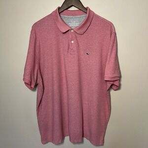 Vineyard Vines Edgartown Polo Shirt Men's Size XL Pink Pima Golf Preppy Office